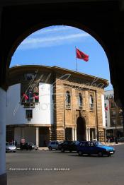 Image du Maroc Professionnelle de  La Banque du Maroc située sur le Boulevard Mohammed V au Centre ville de Rabat cette avenue est considéré comme la plus belle avenue du Maroc. le 2 Mars 2007. (Photo / Abdeljalil Bounhar)